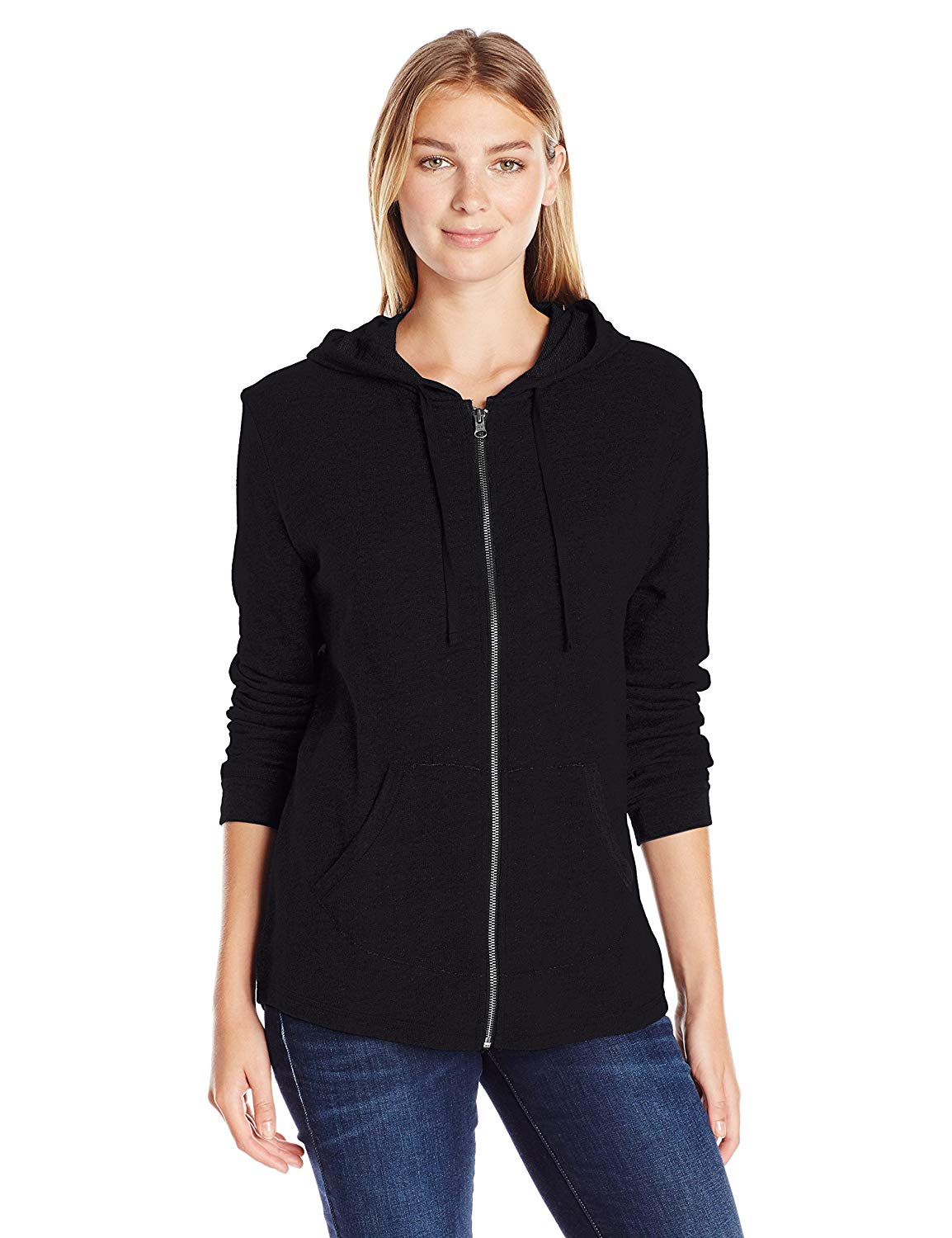 Hanes Womens French Terry Full Zip Hoodie Black Medium Black Size Medium Ebay