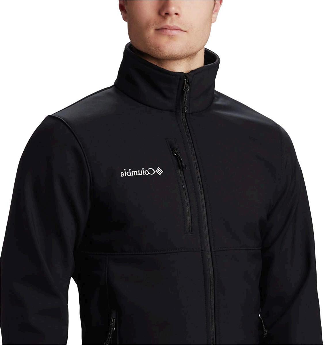 Columbia Men's Ascender Softshell Jacket, Water & Wind, Black, Size ...