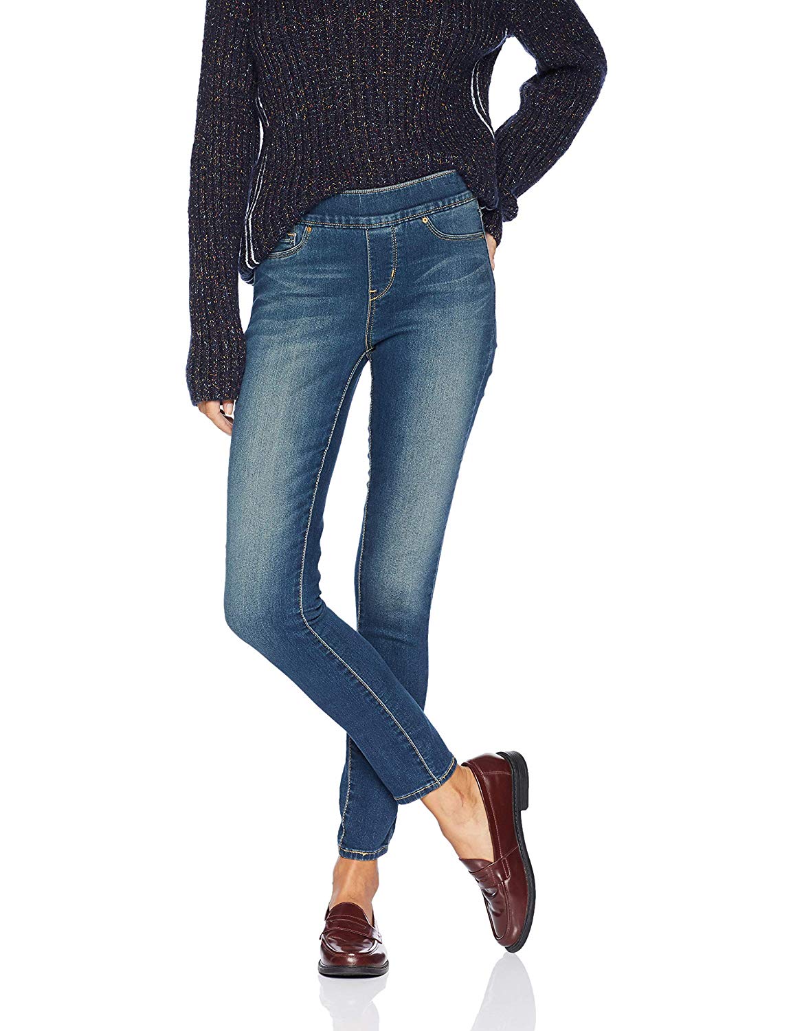 signature by levi strauss co totally shaping pull on skinny jeans