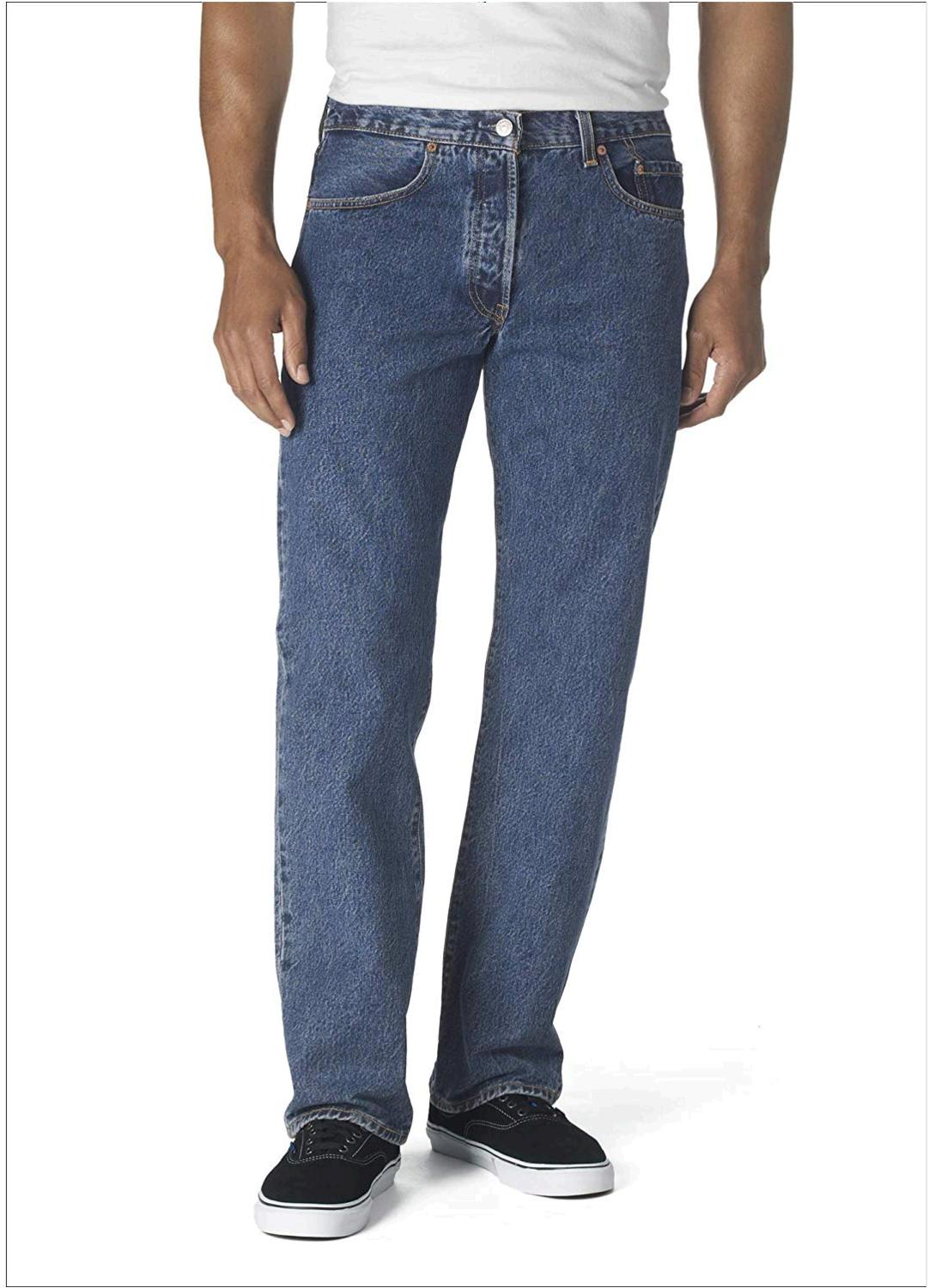 Levi's Men's 501 Original Fit Jean, Dark, Dark Stonewash, Size 38W x ...