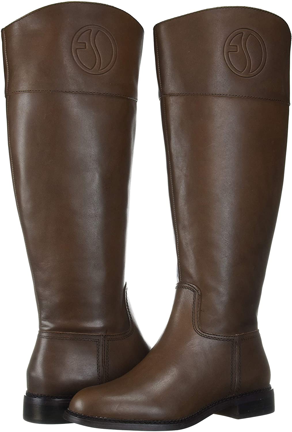 franco sarto wide calf suede boots