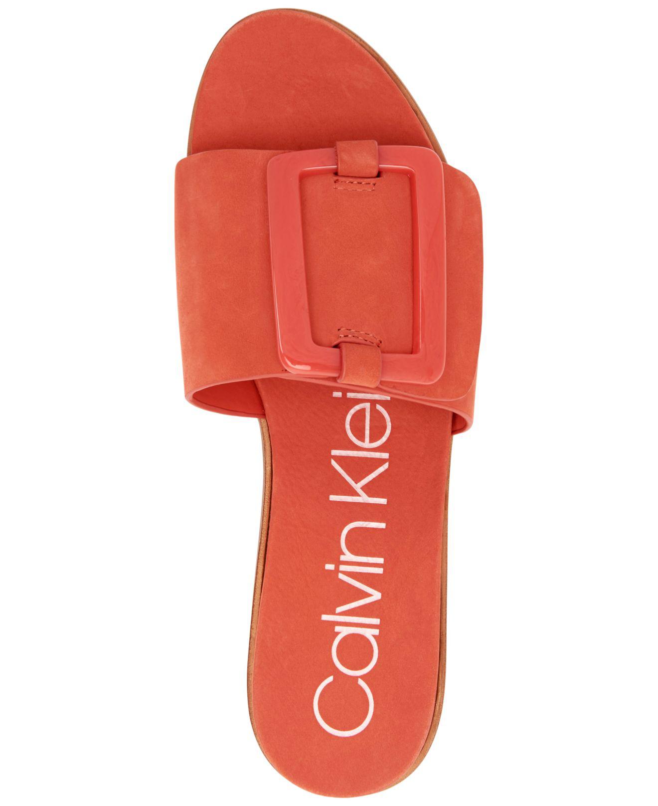 womens calvin klein sliders sale