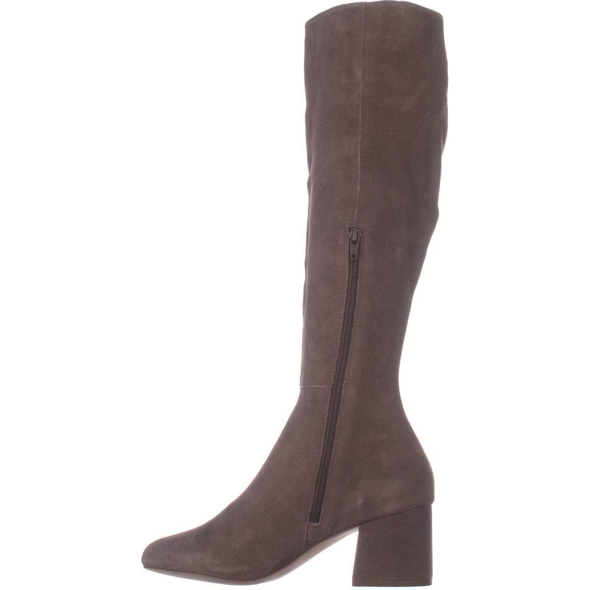Steve Madden Womens Hero Leather Closed Toe Knee High, Taupe Suede ...