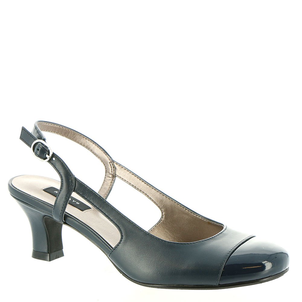 cap toe slingback heels