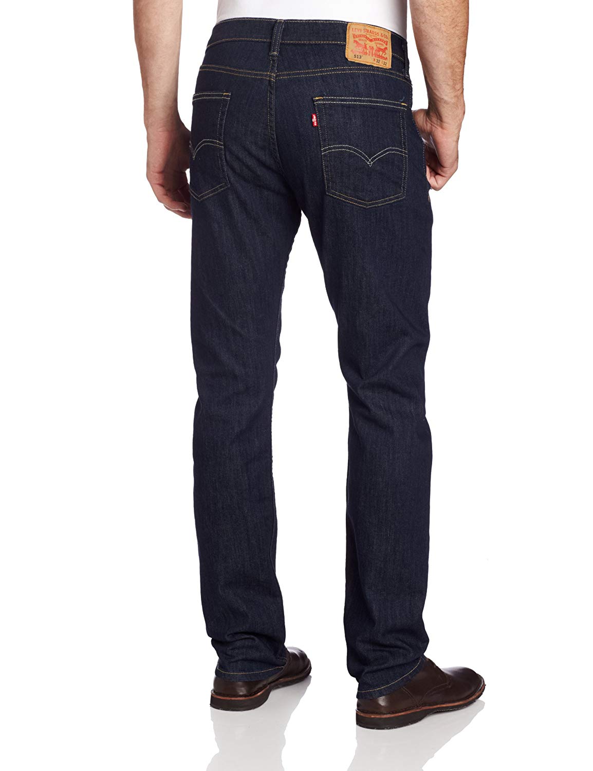 Levi's Men's 513 Stretch Slim Straight Jean, Bastion,, Blue, Size 34W x ...