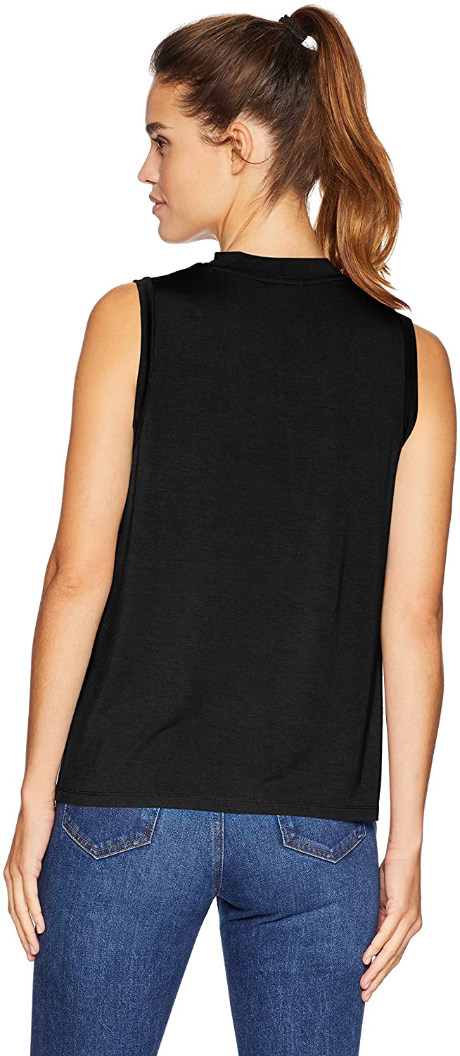 Download Daily Ritual Women's Jersey Sleeveless Boxy Mock-Neck ...