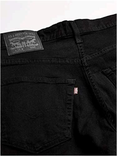 Levi's Men's 569 Loose Straight Denim Short, Black - Black Dye -, Black ...