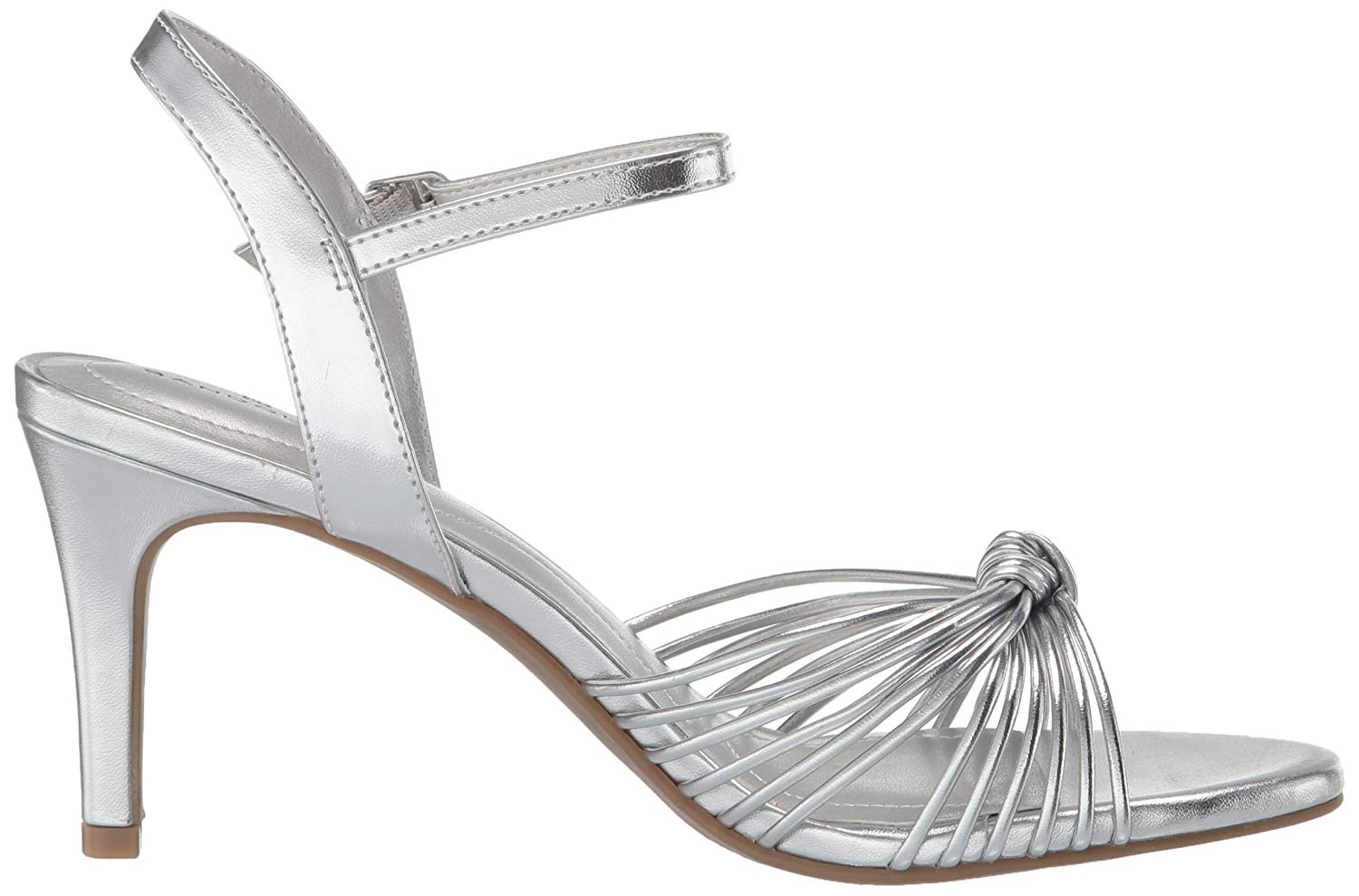 ankle strap sandals silver