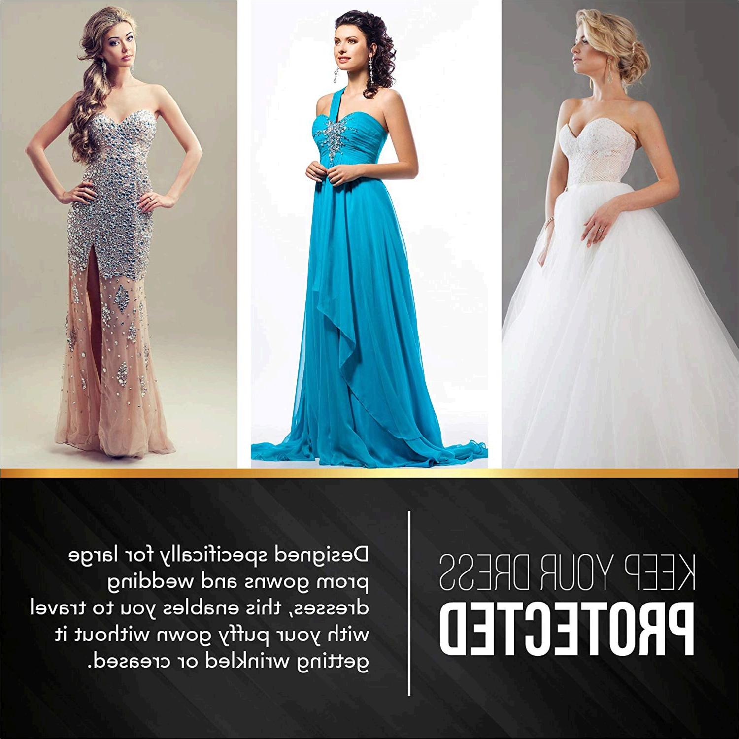 Long Dress Garment Bag Formal Gowns, Prom, Wedding, Black, Size One