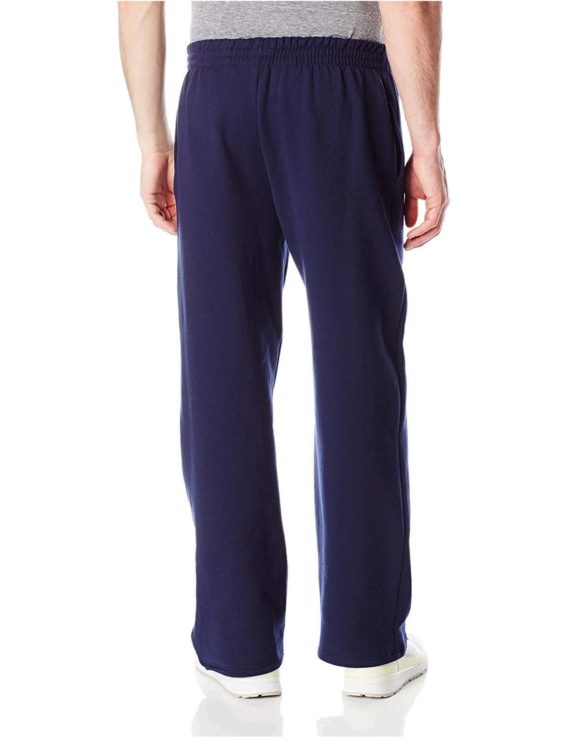 Fruit of the Loom Men's Pocketed Open-Bottom Sweatpant,, Navy, Size XX ...