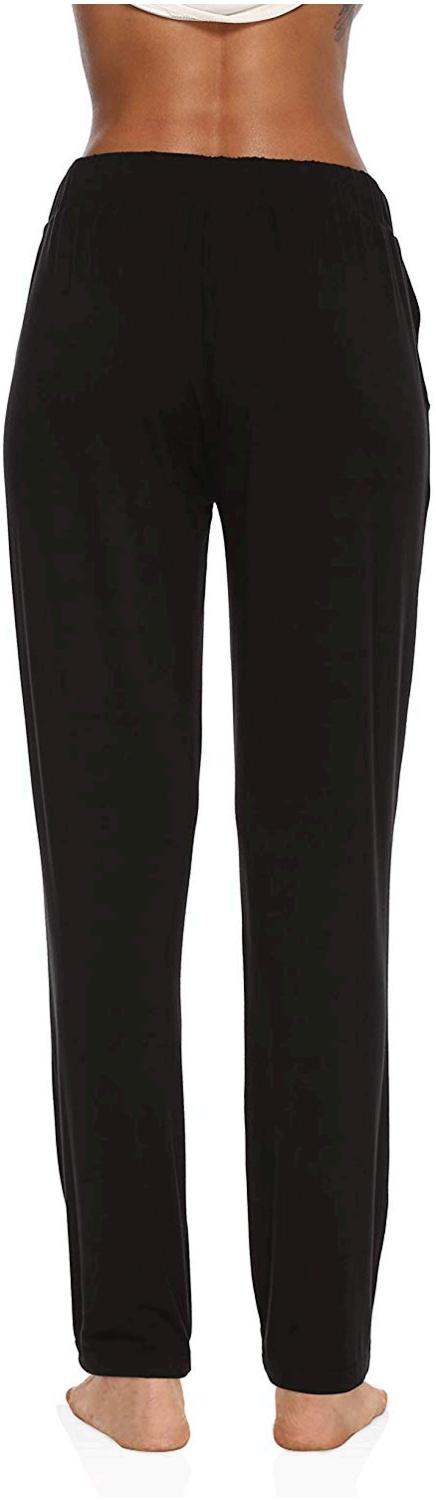 DIBAOLONG Womens Yoga Pants Wide Leg Comfy Drawstring, A1-black, Size ...