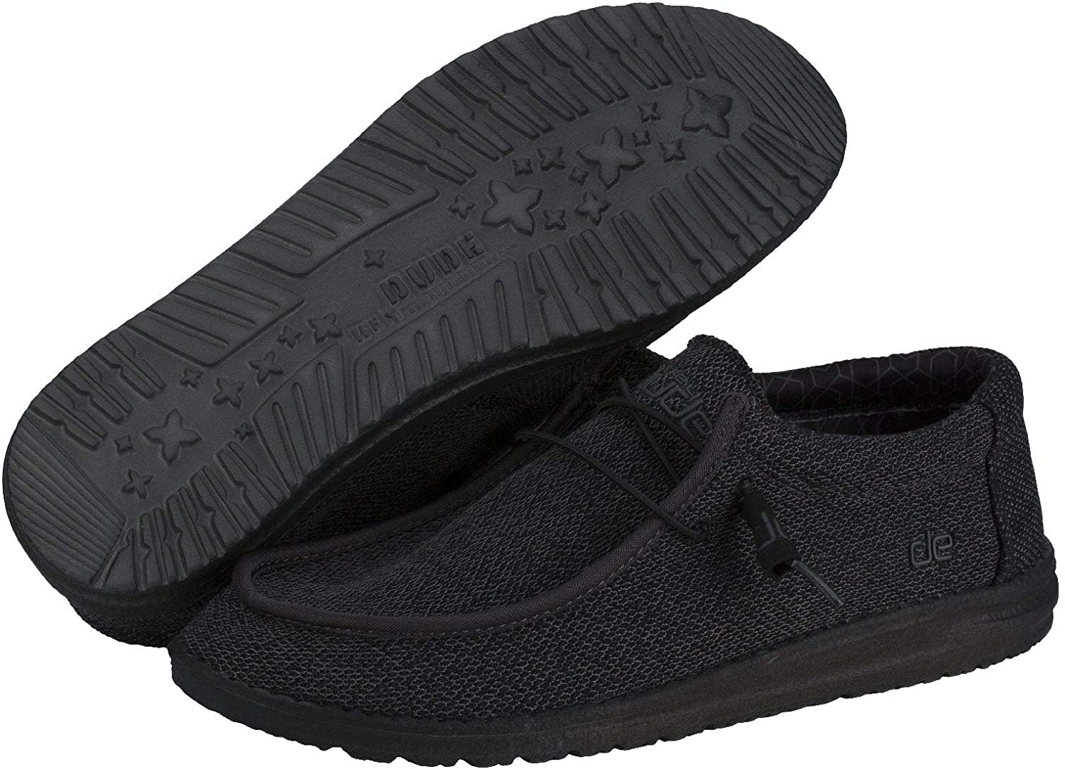 Hey Dude Men's Wally Sox Loafer, Total Black, Size f56o | eBay