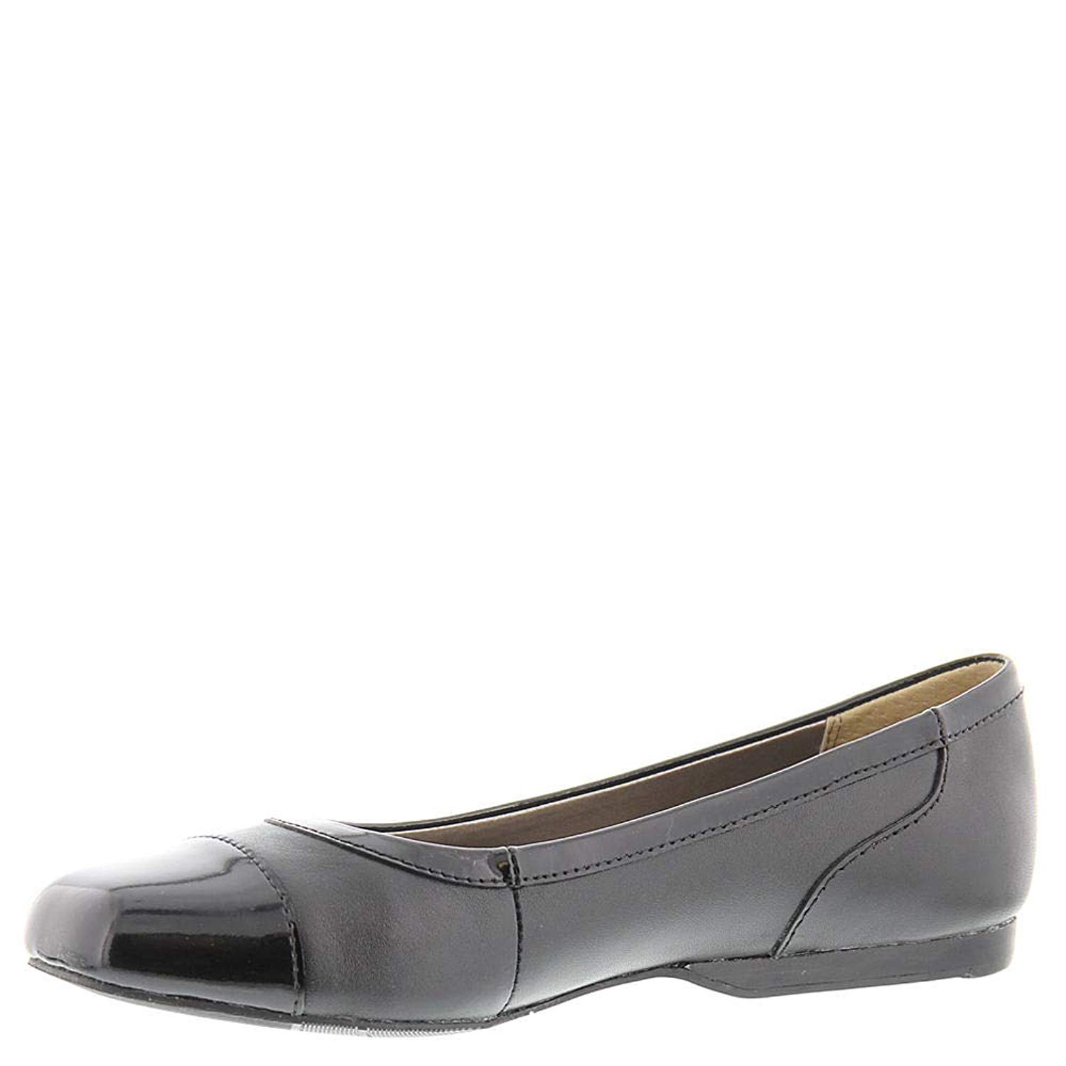 ARRAY Womens Madison Leather Cap Toe Ballet Flats, Black, Size 7.5 | eBay