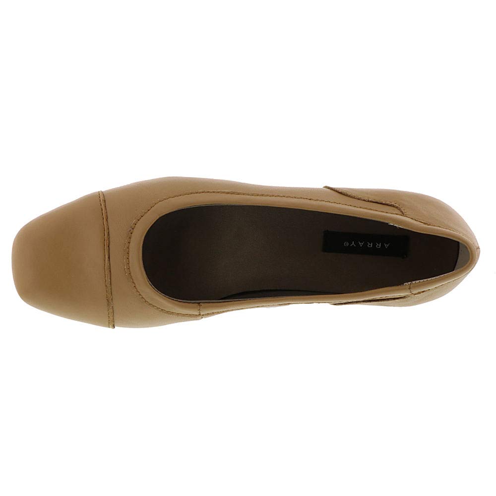 beige ballet flats patent leather