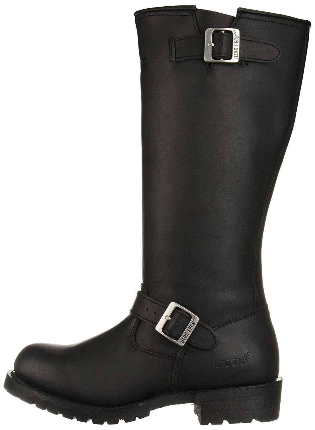 biker boots with zip