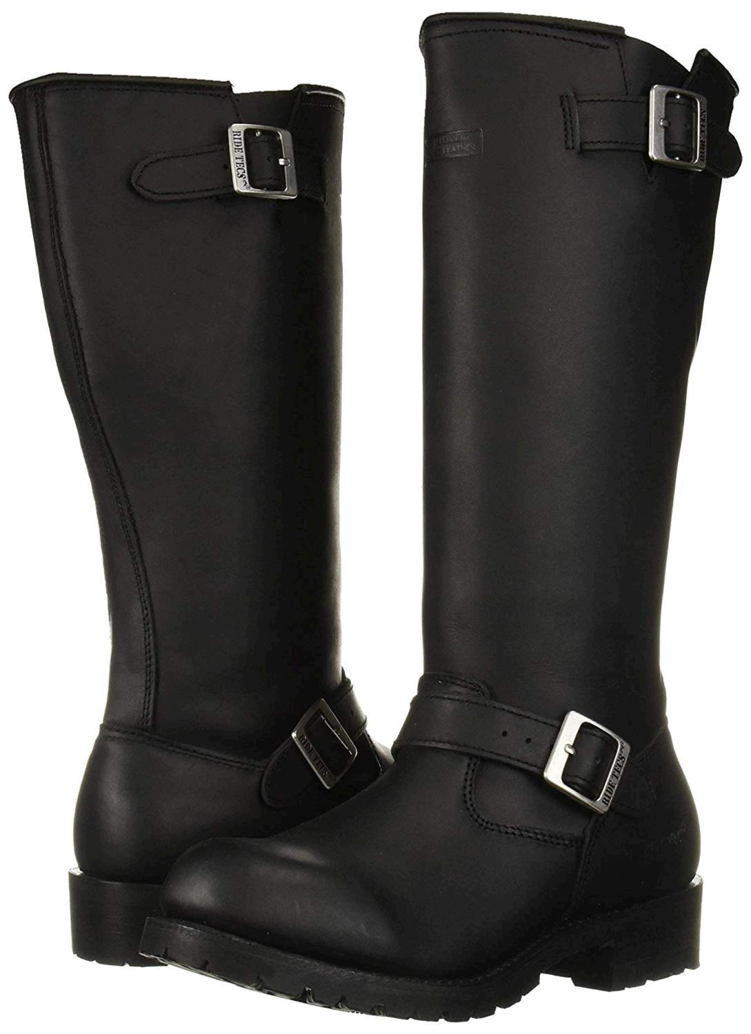men's motorcycle boots with zipper