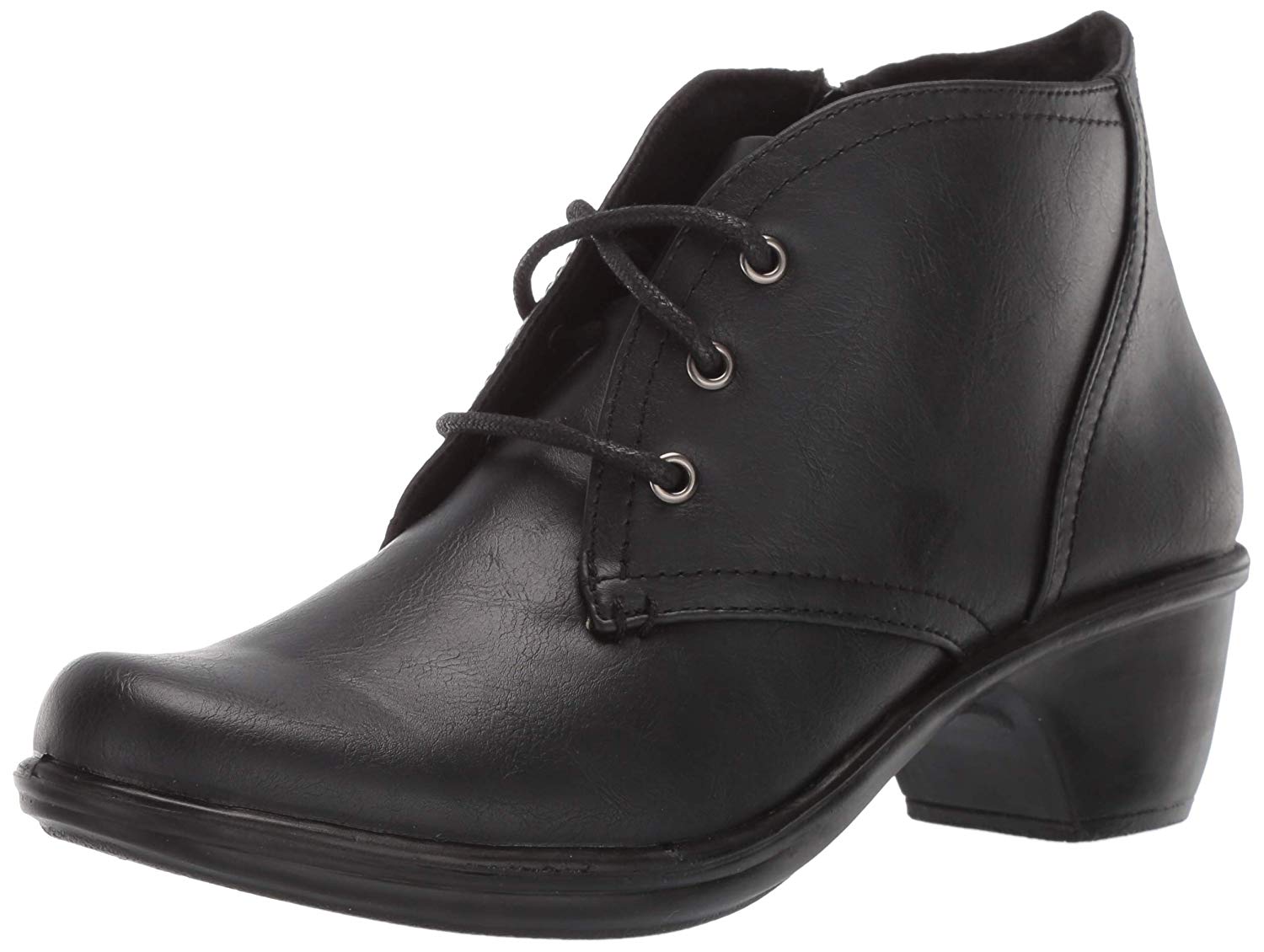 Easy Street Womens 30-9137 Round Toe Ankle Fashion Boots, Black, Size 8 ...