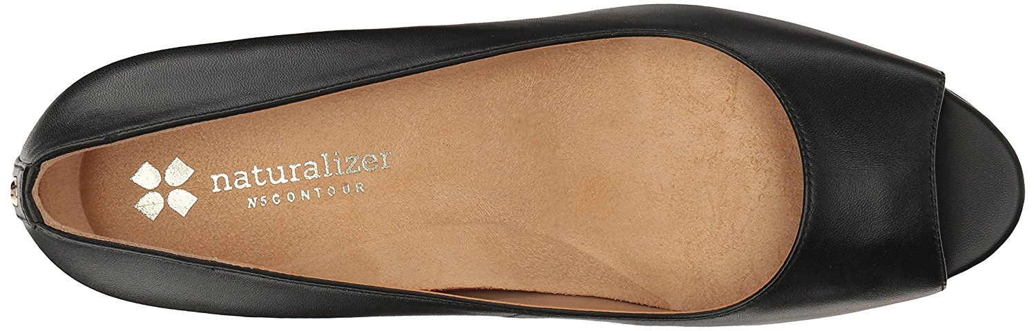 naturalizer peep toe flats