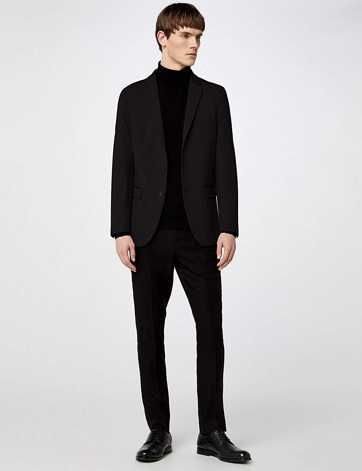 MERAKI Men's Casual Comfort Jersey Blazer, Black, XL, Black, Size XL ...
