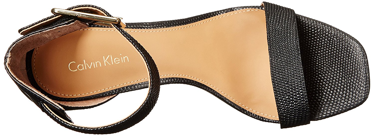 calvin klein wedge ankle strap