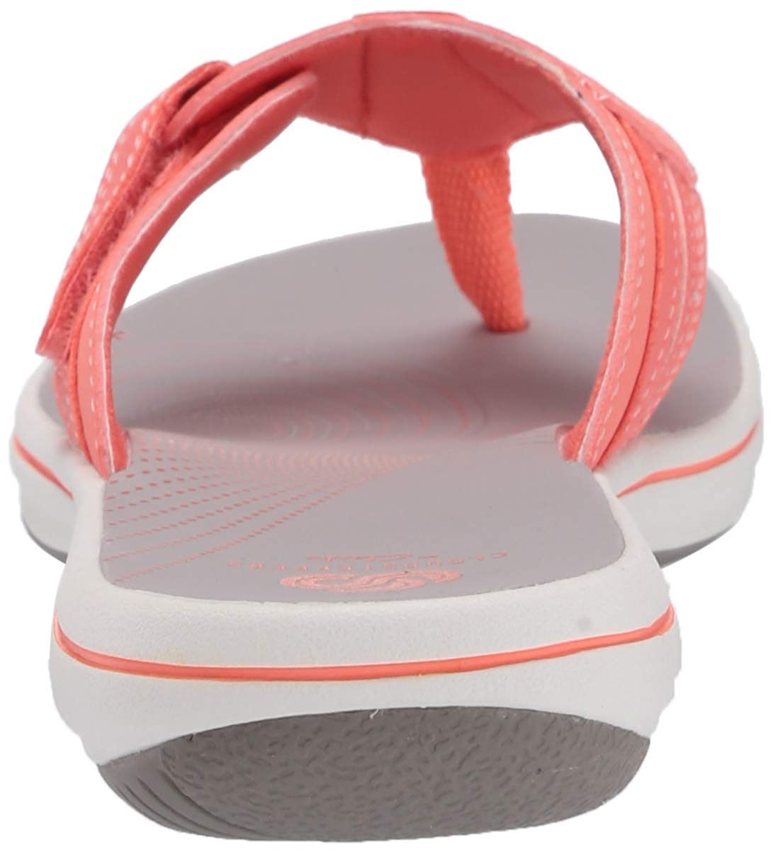 CLARKS Women's Brinkley Sail Flip-Flop, Coral, Coral Synthetic, Size 5.0 | eBay
