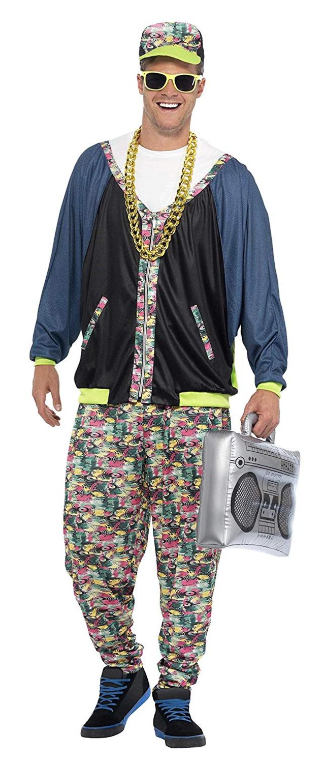 Smiffys 80s Hip Hop Costume, Patterned, Size One Size cQ4n | eBay
