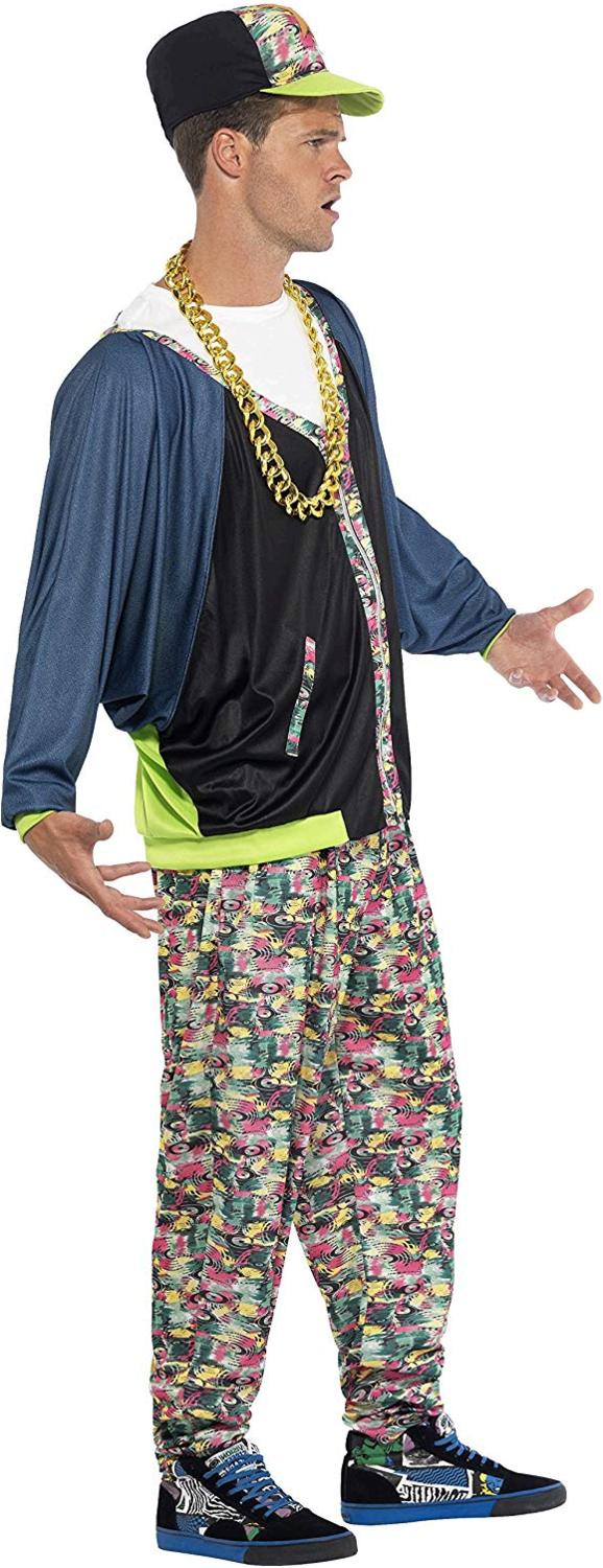 Smiffys 80s Hip Hop Costume, Patterned, Size One Size jLHX | eBay