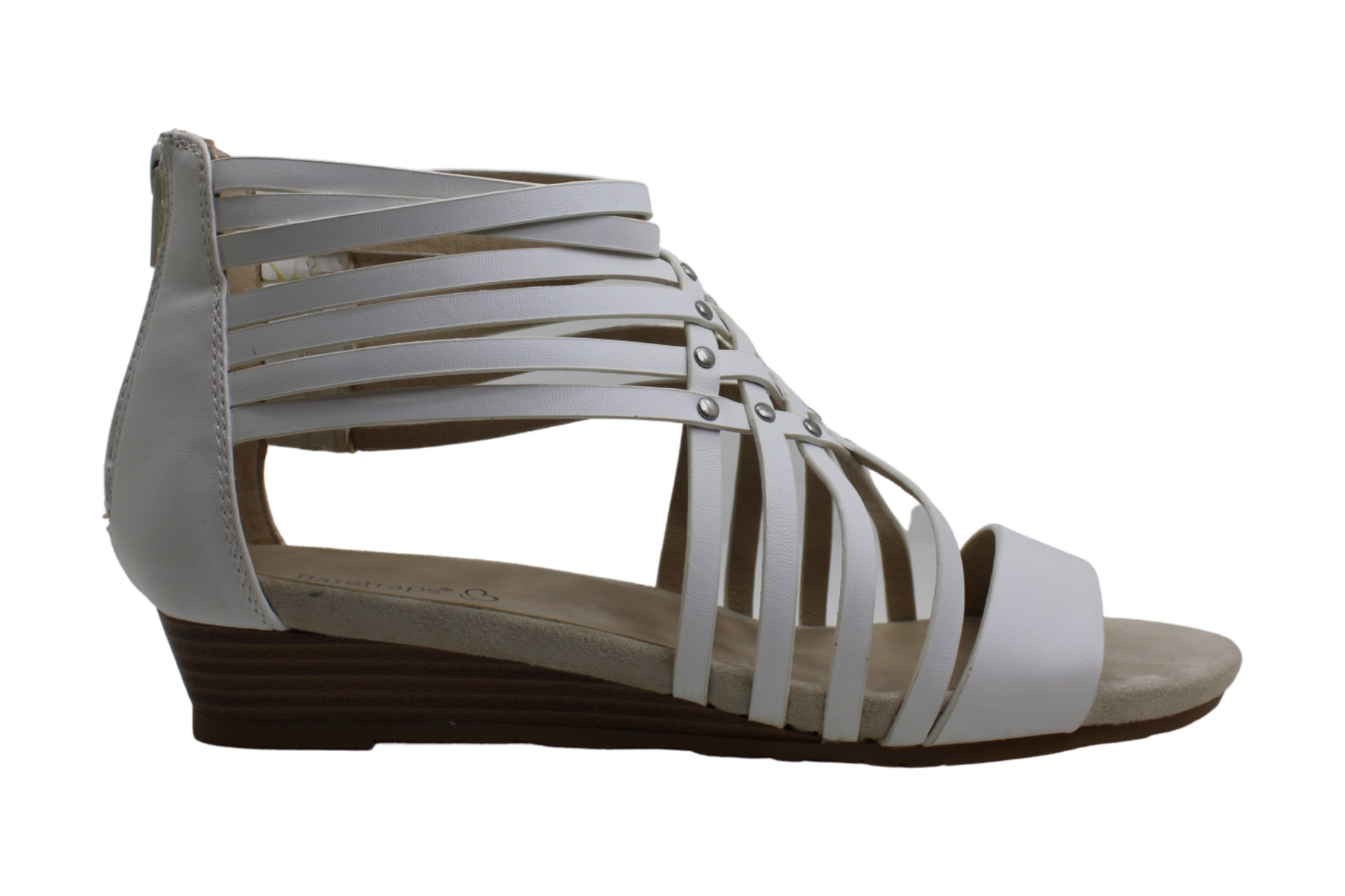 Bare Traps Women's Shoes Corra Open Toe Casual Strappy Sandals, White ...