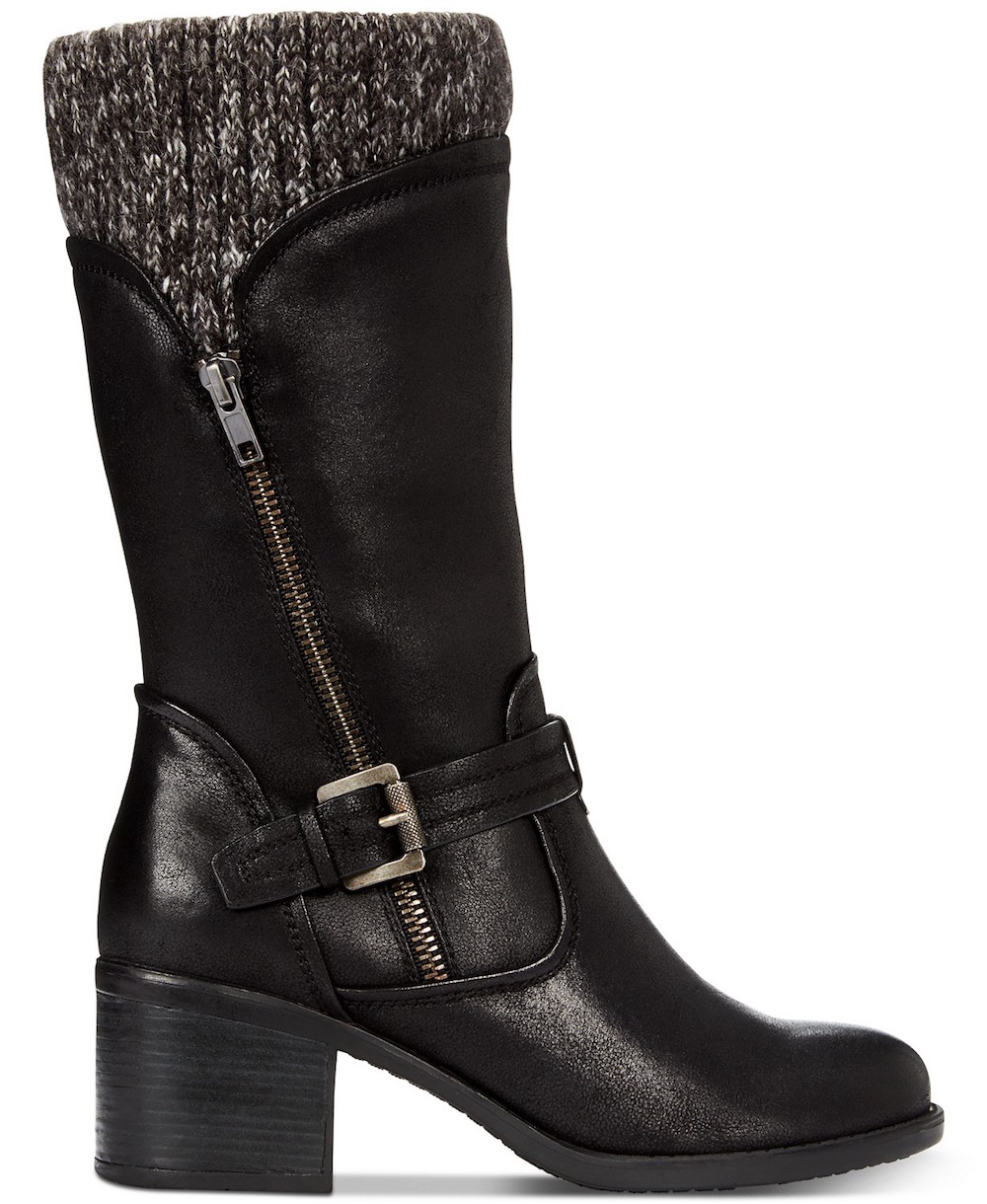 bear trap mid calf boots