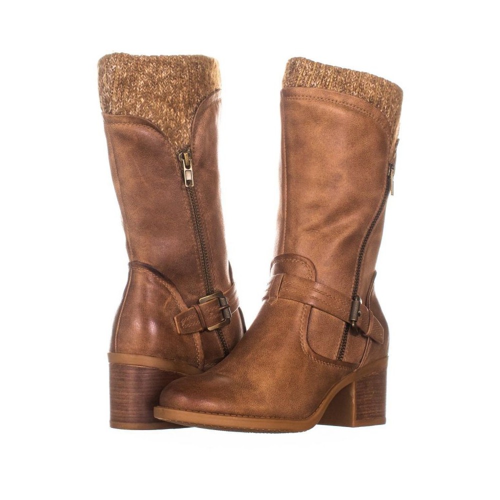 bear trap mid calf boots