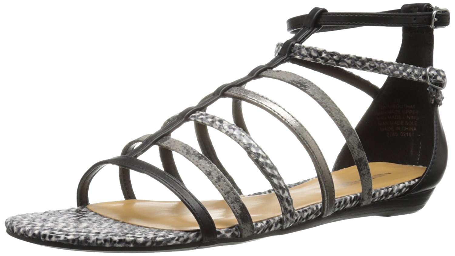 Nine West Womens abouthat Open Toe Casual Strappy Sandals BlackMulti Size 80 Nine West Womens abouthat Open Toe Casual Strappy Sandals BlackMulti Size 80