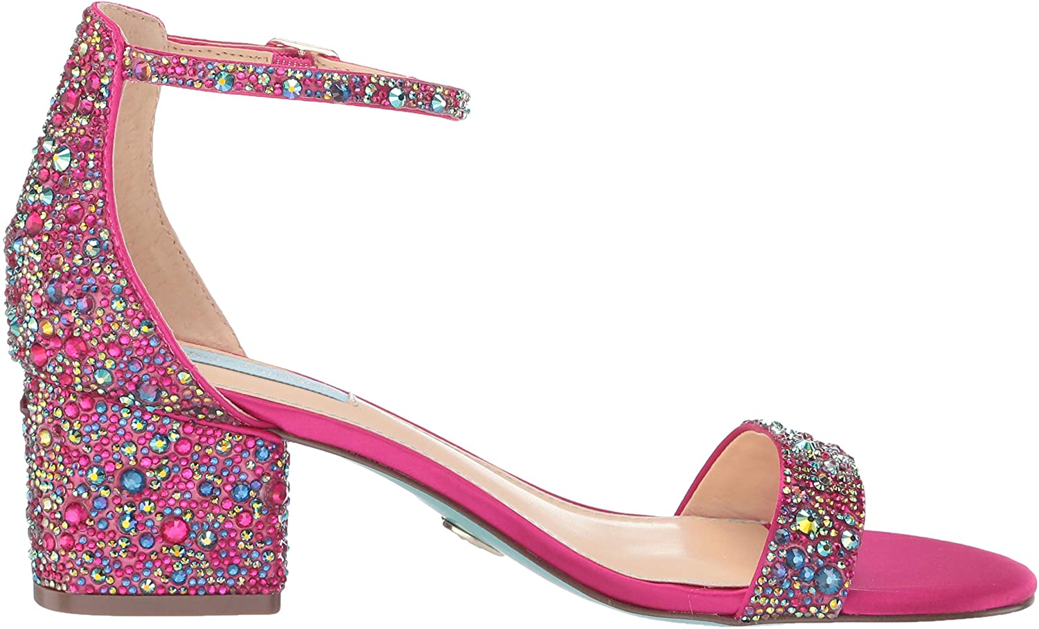 Betsey Johnson Women's Sb-mari Heeled Sandal, Fuchsia Multi, Size 6.5 ...