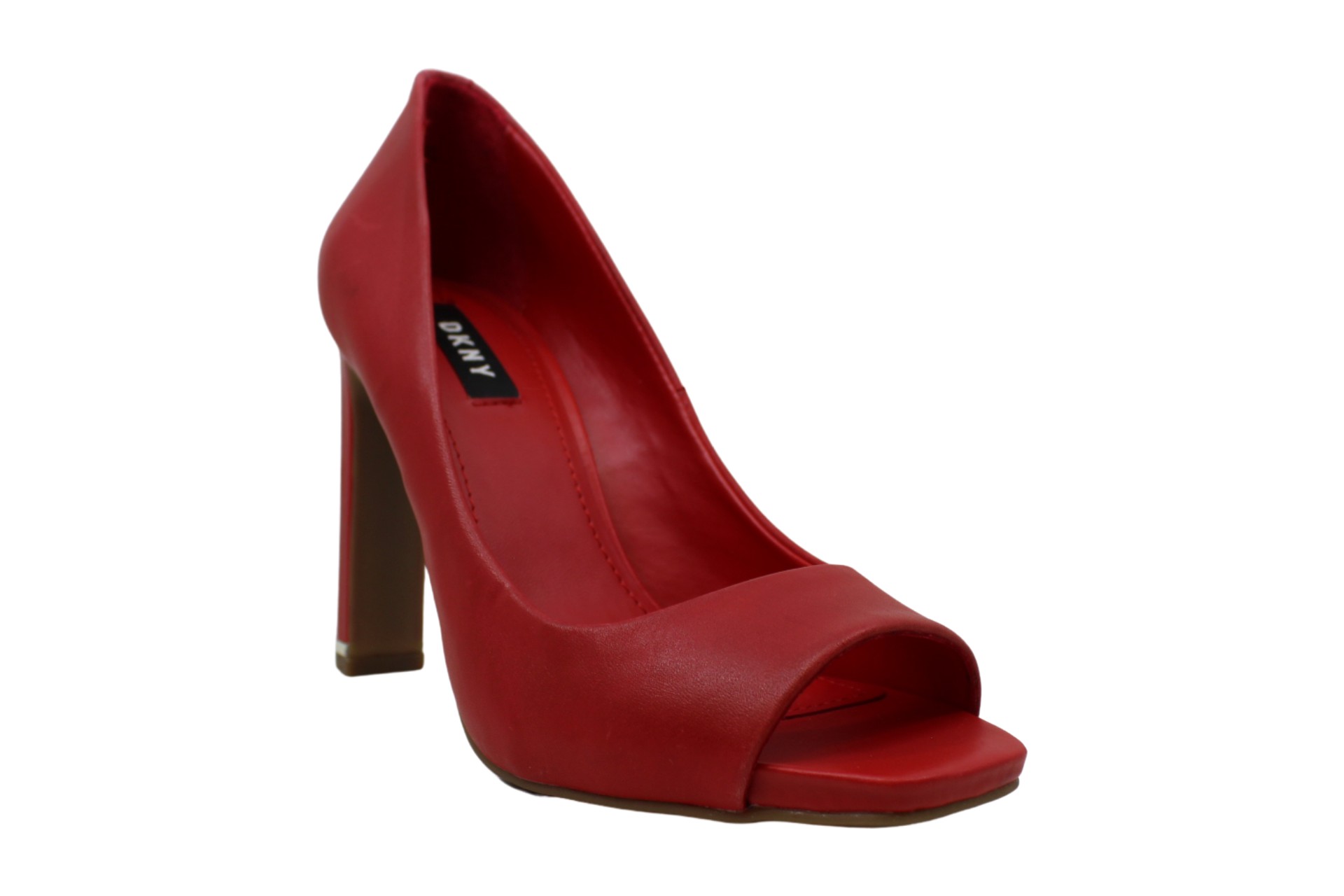 DKNY Womens Claudia Leather Peep Toe Classic Pumps, Red, Size 7.5 | eBay