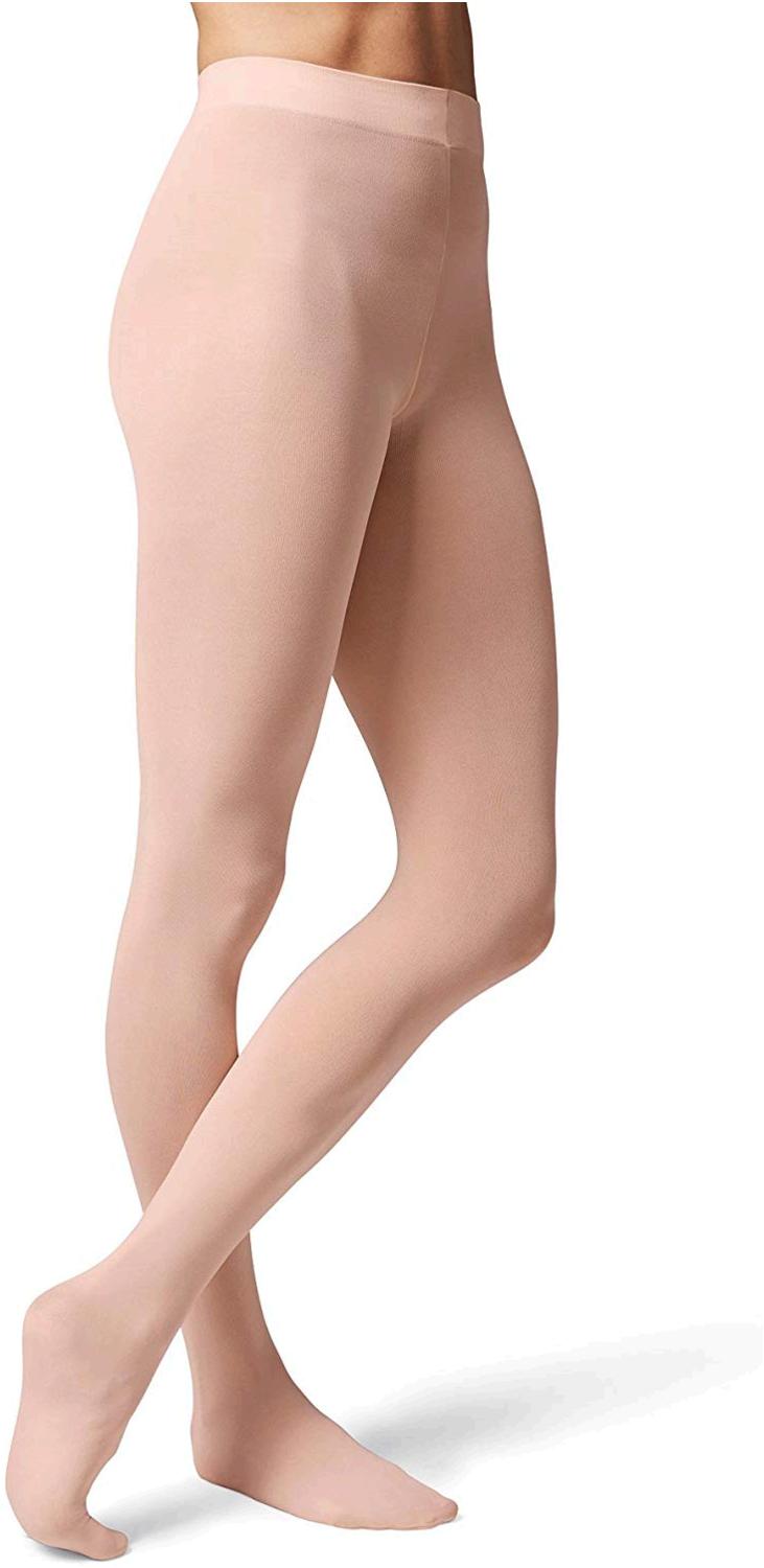 Bloch Women's Ladies contoursoft Footed Tights, White,, White, Size