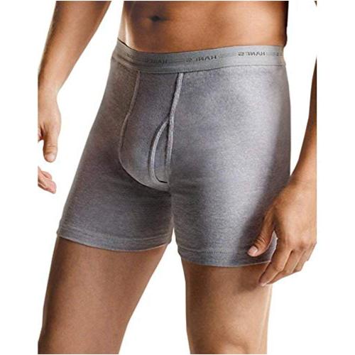 Hanes Mens Classics 5 Pack Boxer Brief Black And Grey Black Size X Large Ygsr Ebay 8561