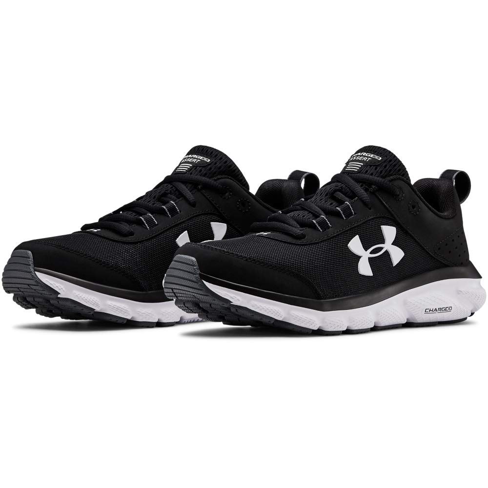 Under Armour Women's Shoes Charged Assert Low Top Slip On, Black/White ...