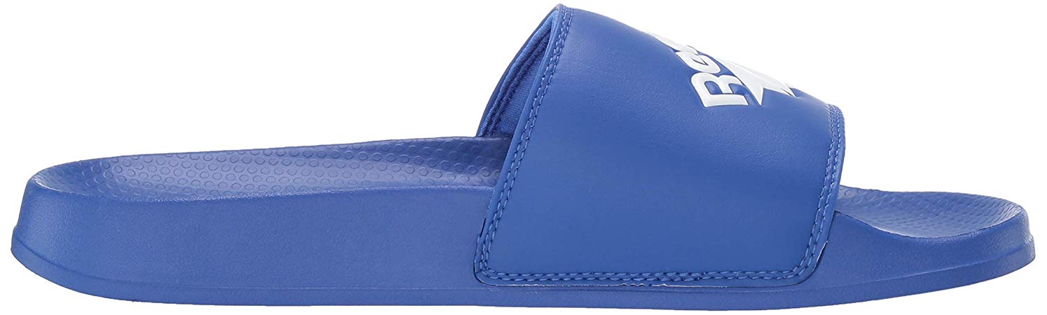 reebok slippers blue