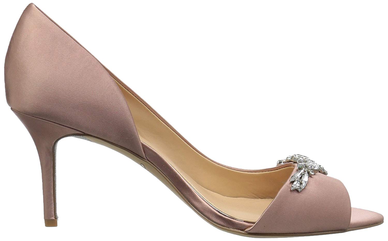 badgley mischka blush heels