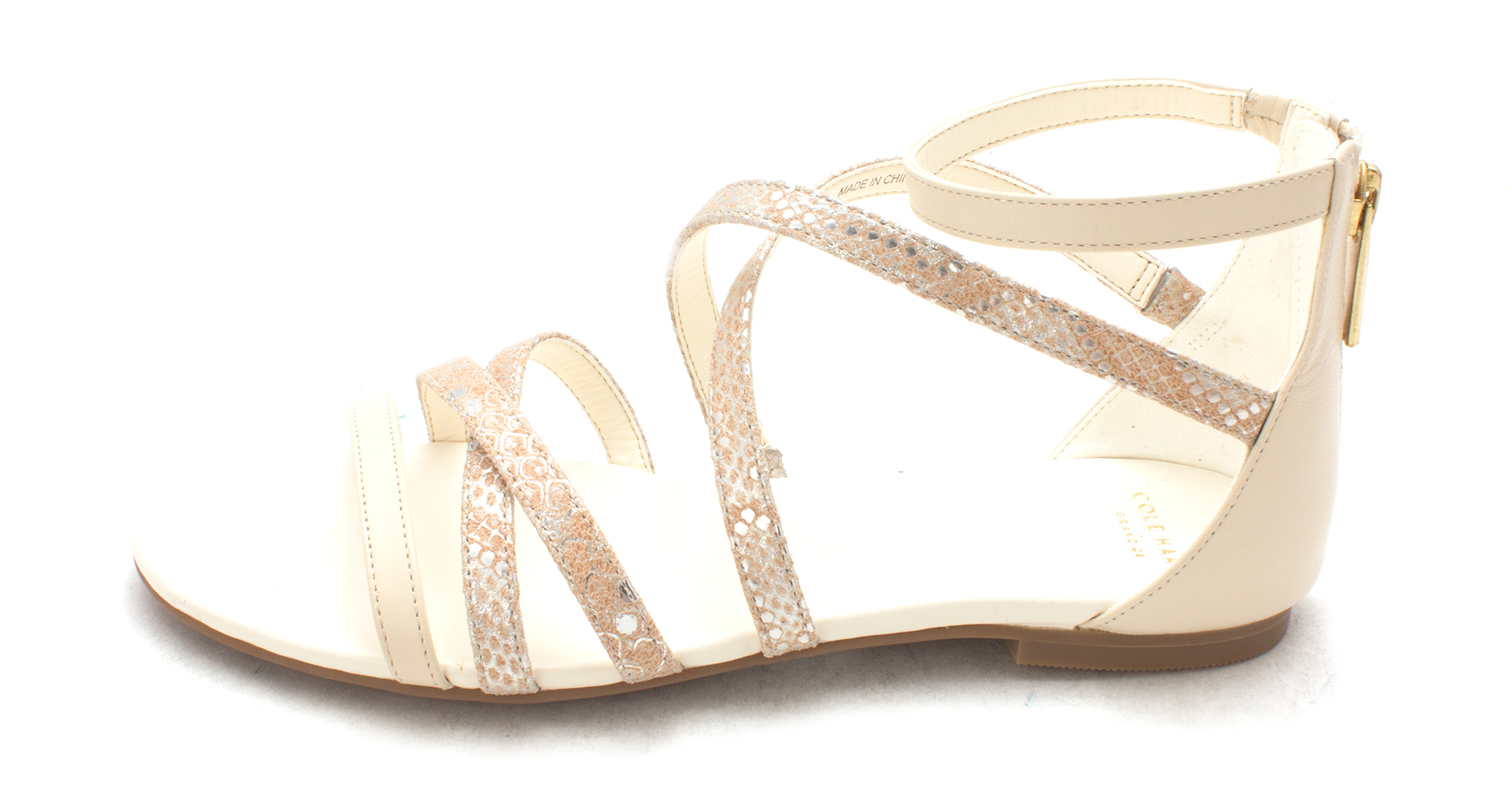 Cole Haan Womens 14A4110 Open Toe Casual Strappy Sandals Silver Cloud Size 60 Cole Haan Womens 14A4110 Open Toe Casual Strappy Sandals Silver Cloud Size 60