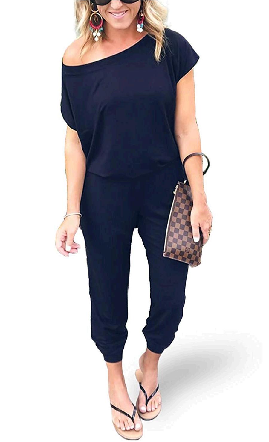 off shoulder jumpsuits for ladies