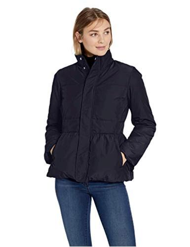 peplum puffer jacket