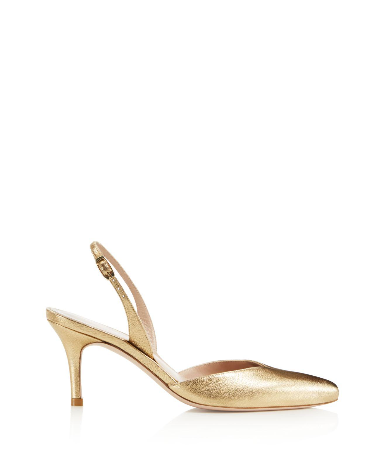 gold closed toe flat sandals