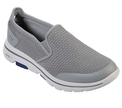 Skechers Men's GO Walk 5 - APPRIZE Shoe, Light Gray/Blue, Size 9.0 zLQm ...