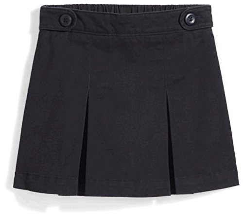 Essentials Little Girls' Uniform Skort, Black, Black Beauty, Size X ...