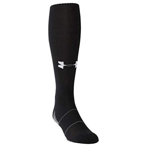 Under Armour Adult Team Over-The-Calf Socks, 1-Pair,, Black/White, Size ...