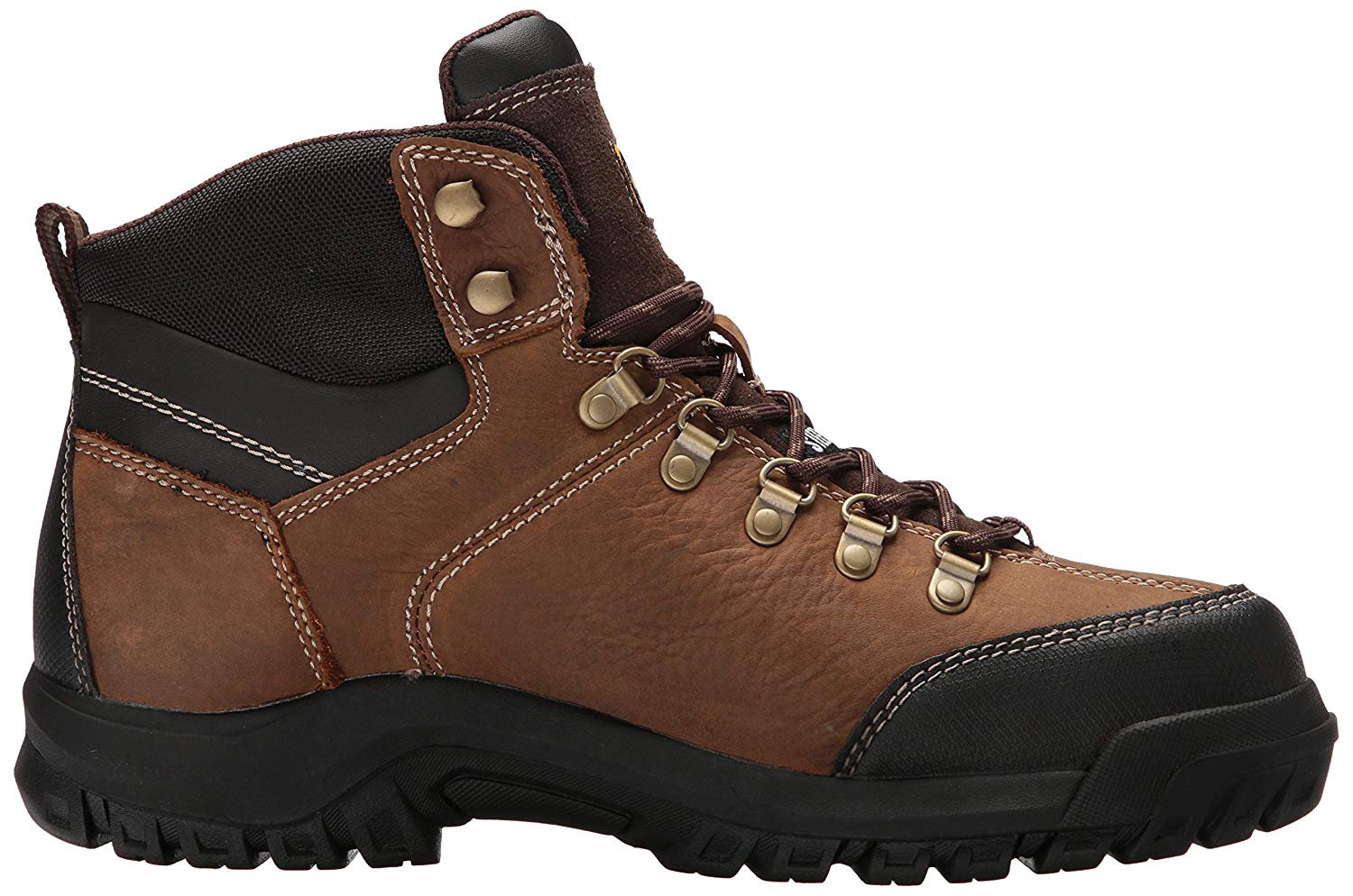 Caterpillar Mens P90935 Leather Steel toe Lace Up Safety Shoes, Brown ...