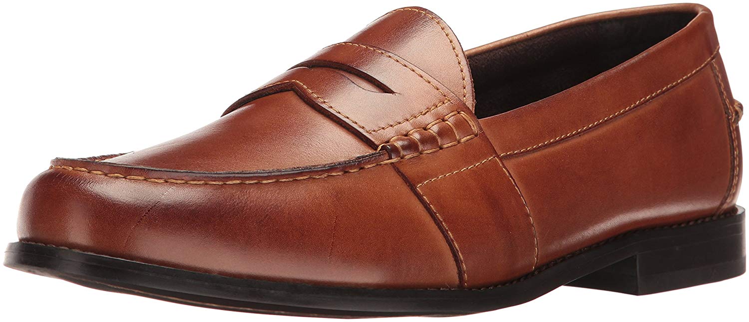 Nunn Bush Men's NOAH Penny loafer slip-on Leather Cognac Shoes 84691-221