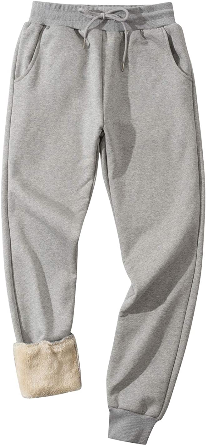 mens sherpa lined sweatpants