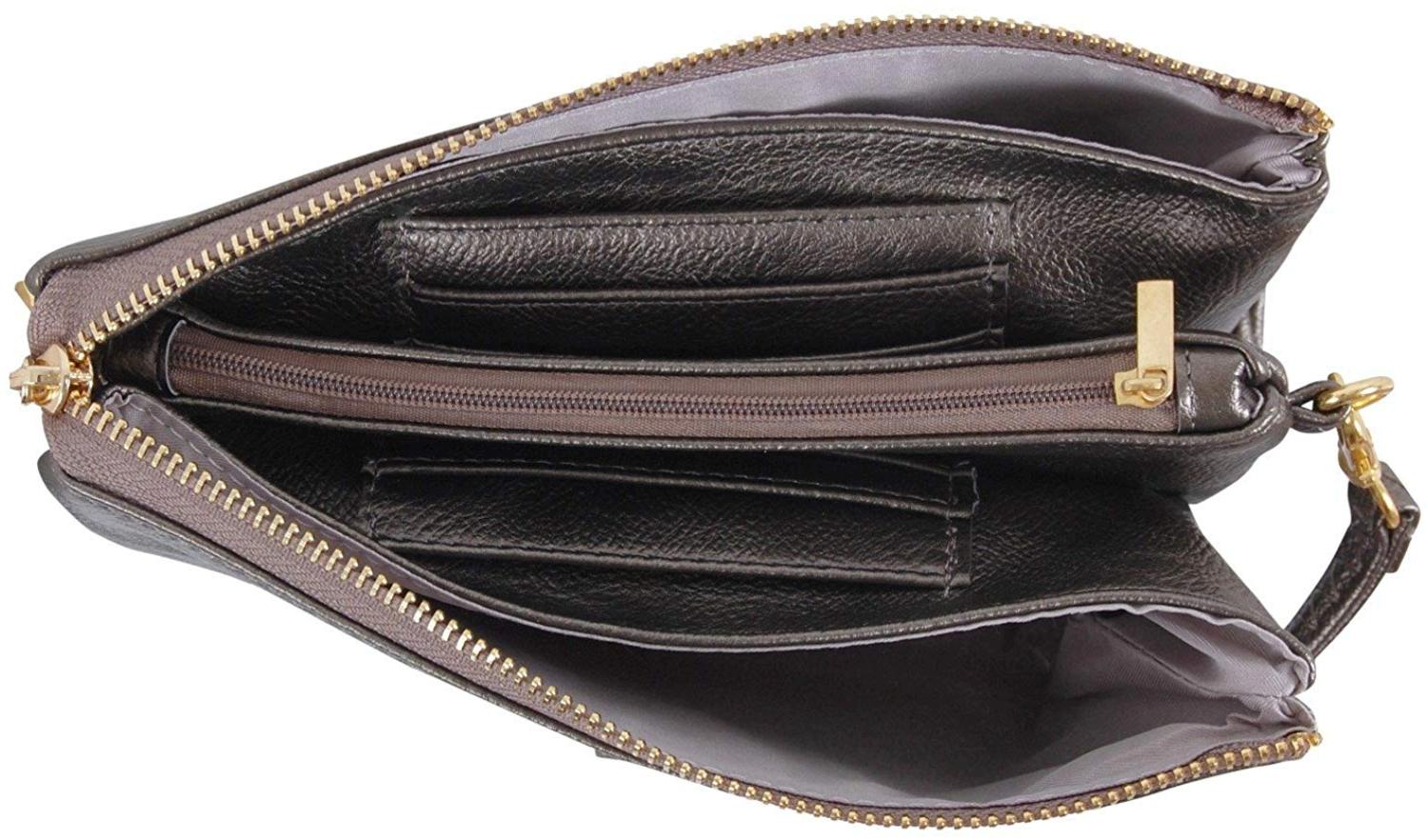 Humble Chic Vegan Leather Small Crossbody Bag or, Gunmetal, Size one-size WfZo | eBay