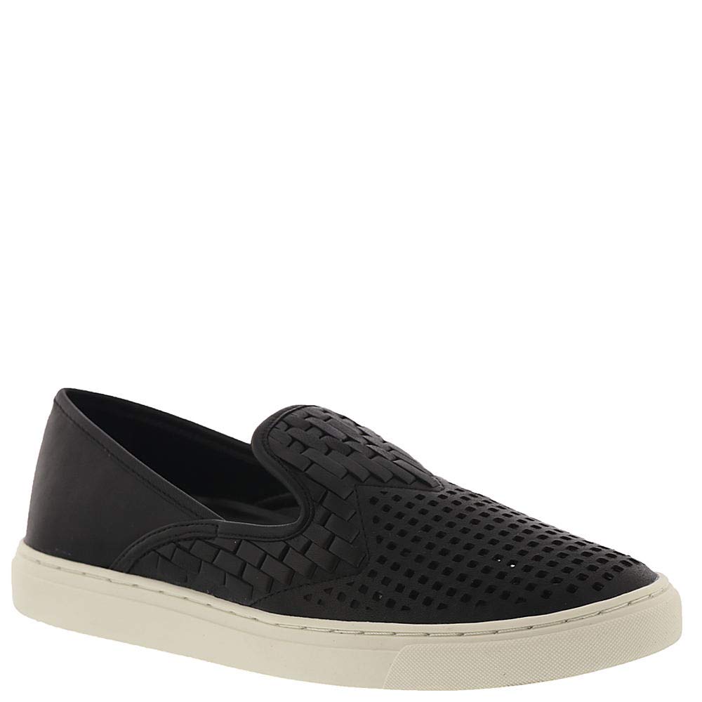 Vince Camuto Women's Shoes Bristie Leather Low Top Slip On, Black, Size ...
